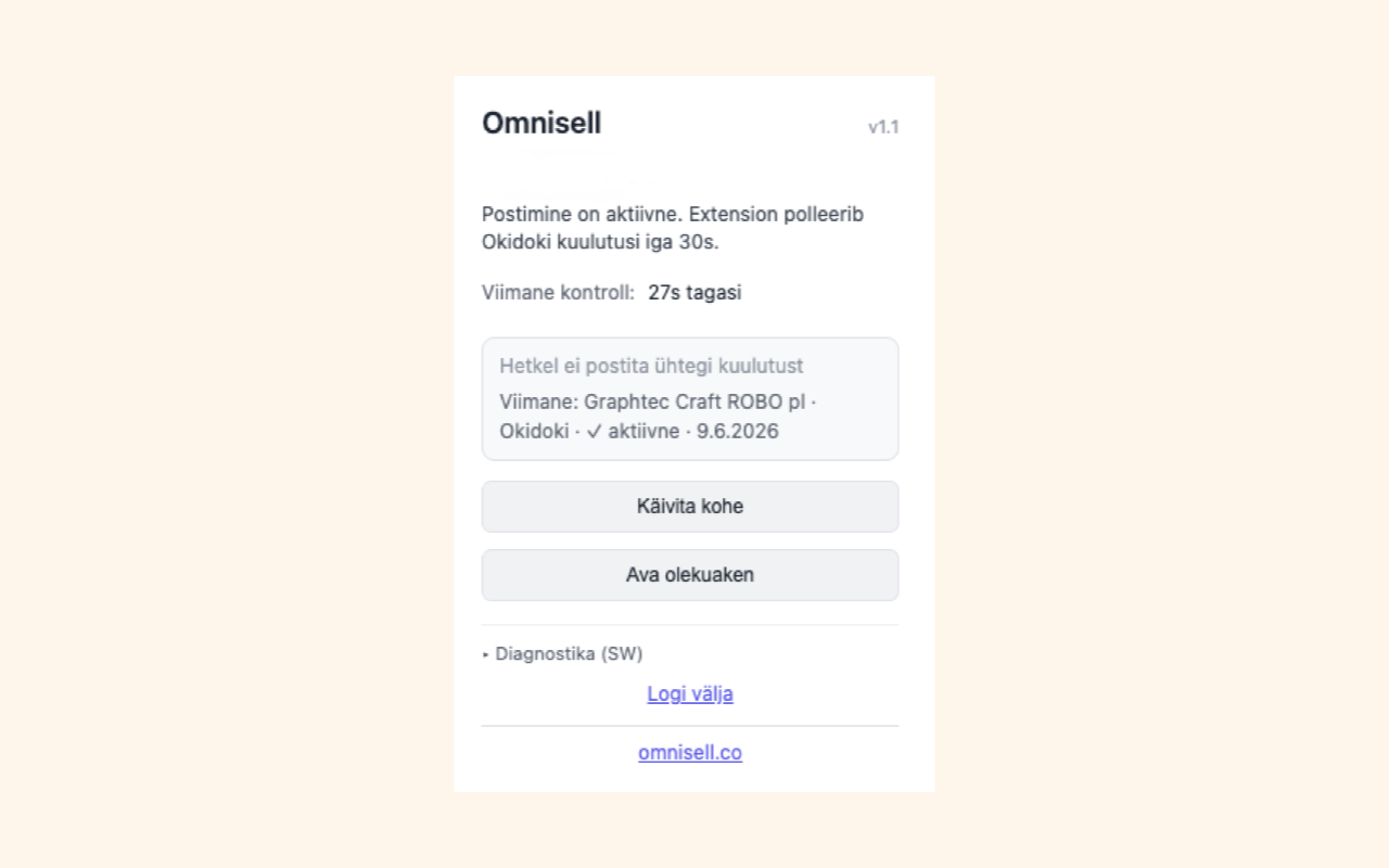 Browser extension popup