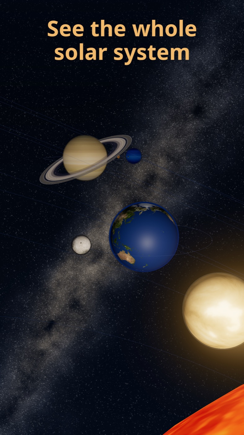 Solar system view